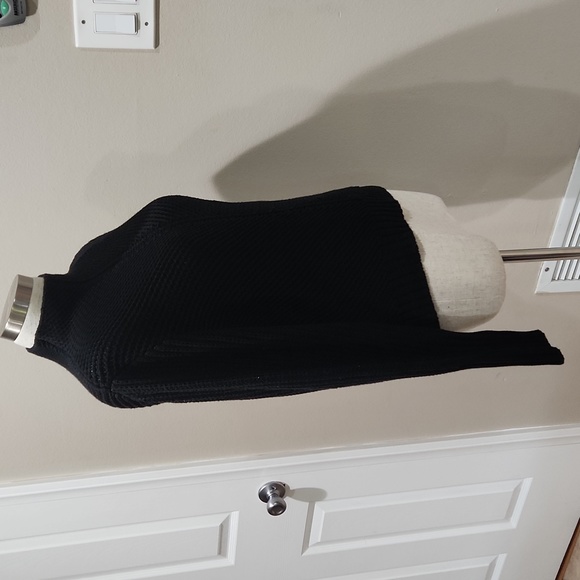 PURE Mock Turtleneck Black Sweater - Size Small - Picture 3 of 8